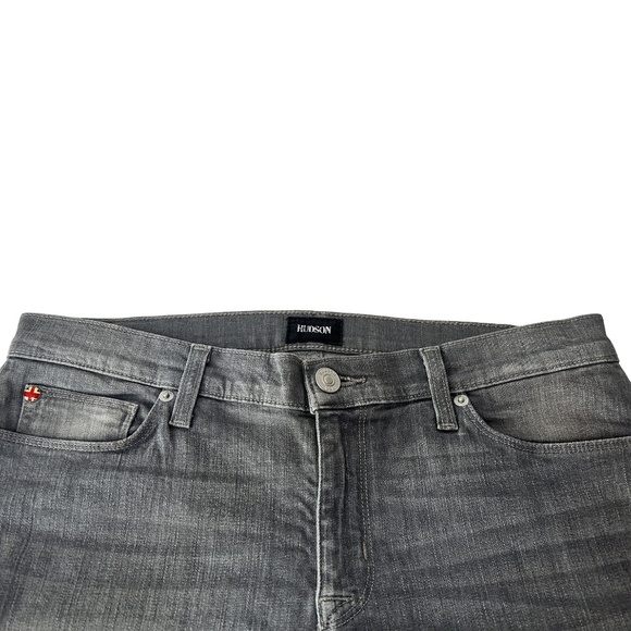 HUDSON Krista Super Skinny Jeans 5-Pocket Dungaree Denim Pants Mid-rise, Grey - Picture 5 of 13